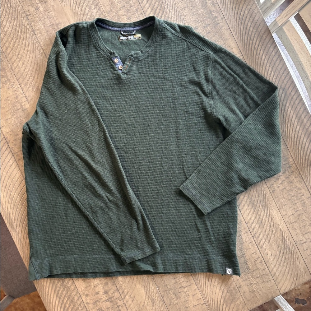 Solaris Men’s Long-Sleeve Waffle Shirt - XL